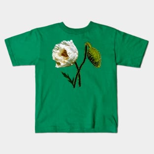White Poppy Kids T-Shirt
